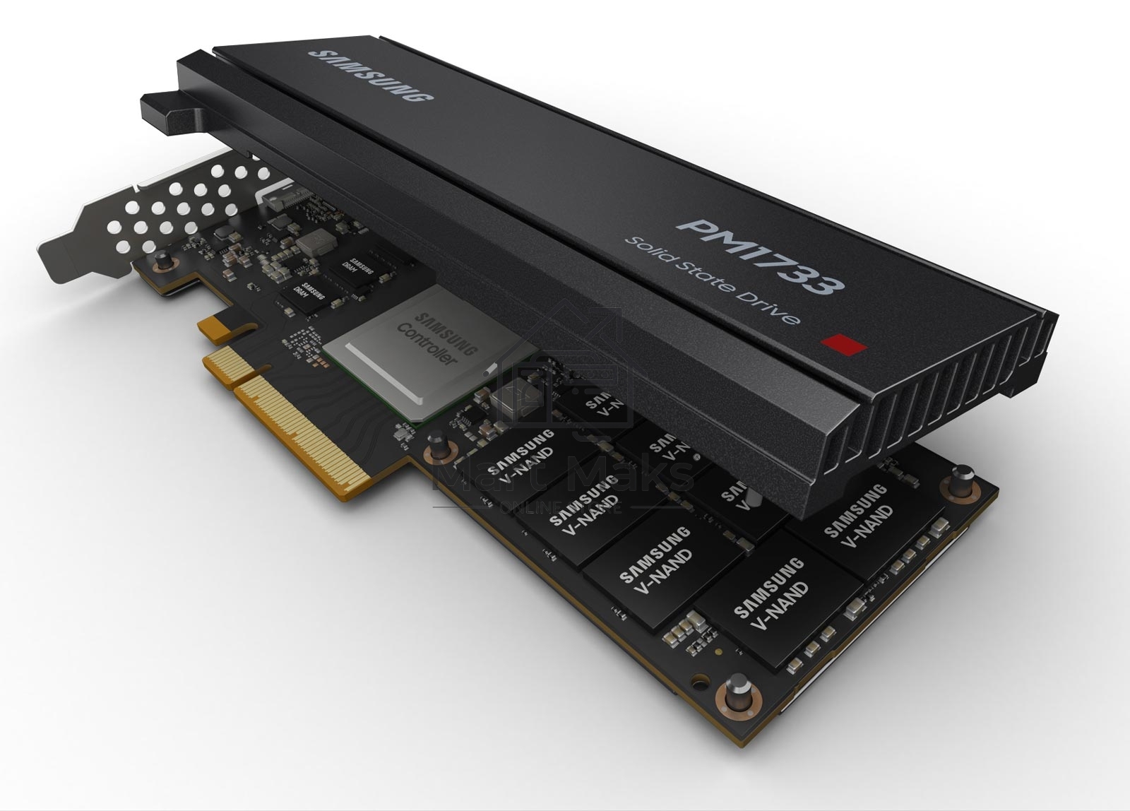 Накопитель SSD Samsung PM1733, 7.68Tb, U.2, NVMe, R/W 7000/3800