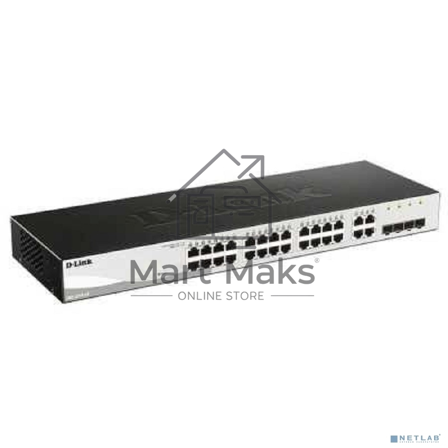 Настраиваемый коммутатор WebSmart с 24 портами 10/100/1000Base-T и 4 комбо-портами 100/1000Base-T/SFP D-Link DGS-1210-28/F3A