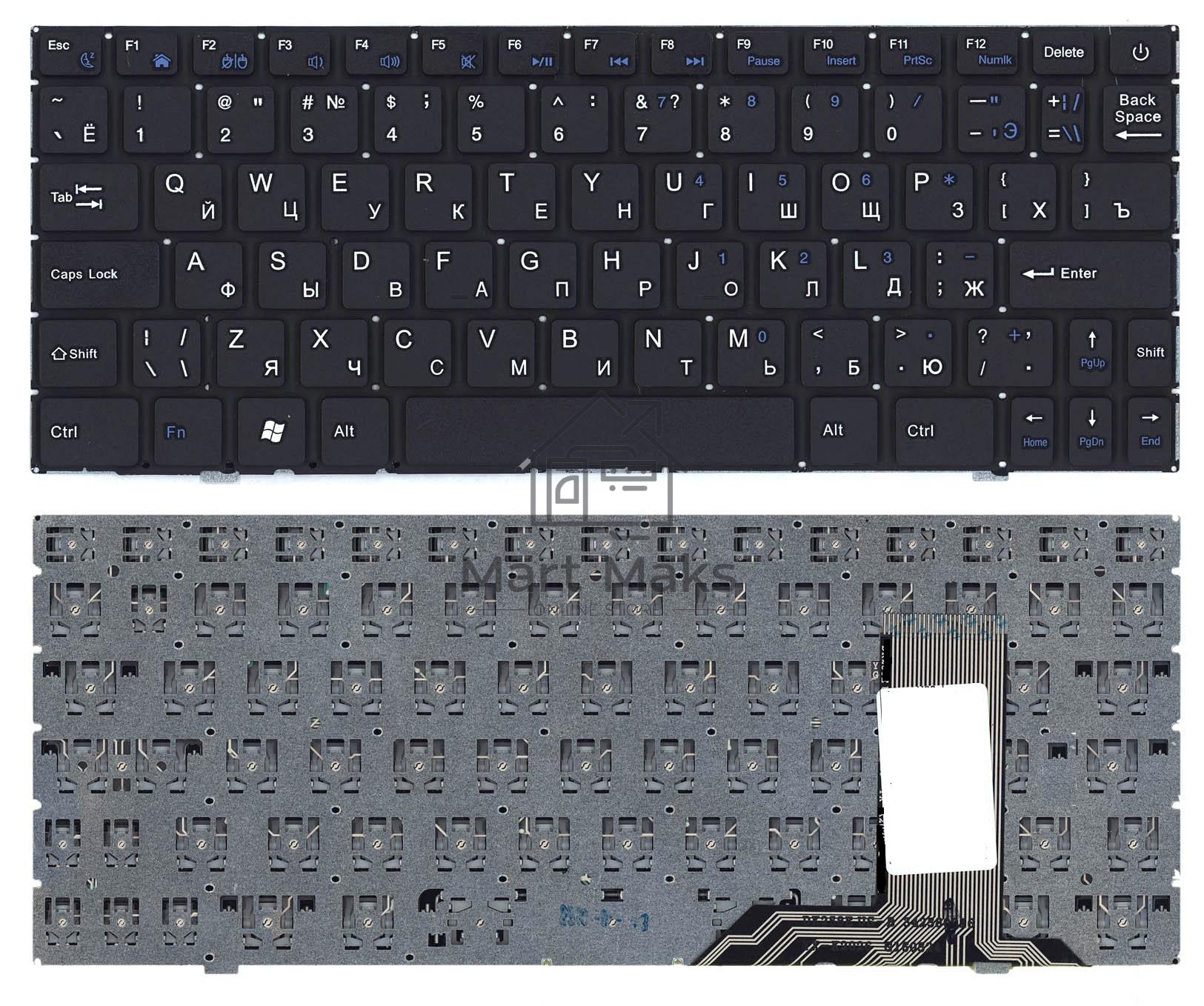 Клавиатура для ноутбука Prestigio SmartBook 116A черная