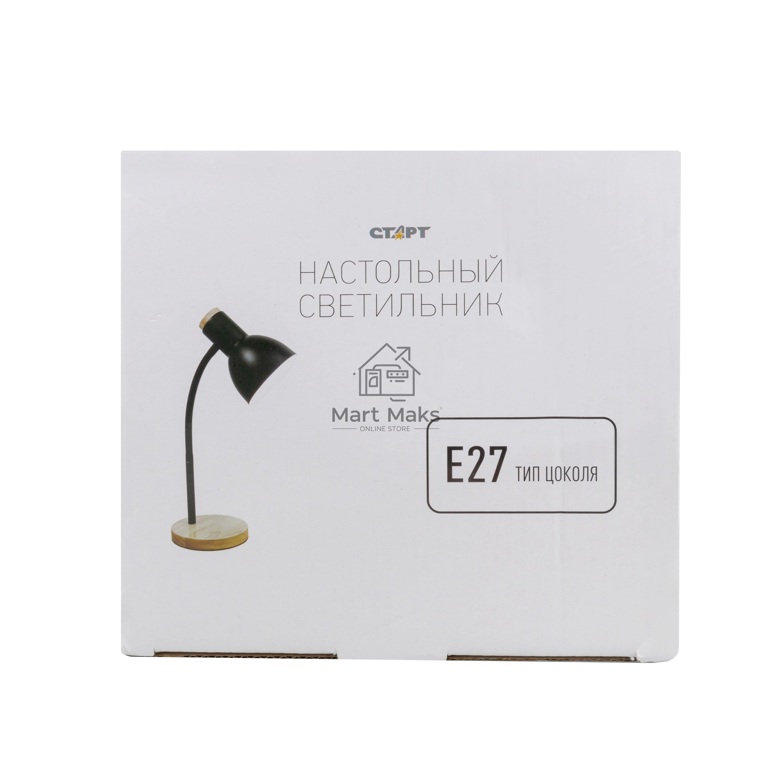 Светильник настольный СТАРТ CT84, E27, до 40Вт, 1,5м, черный