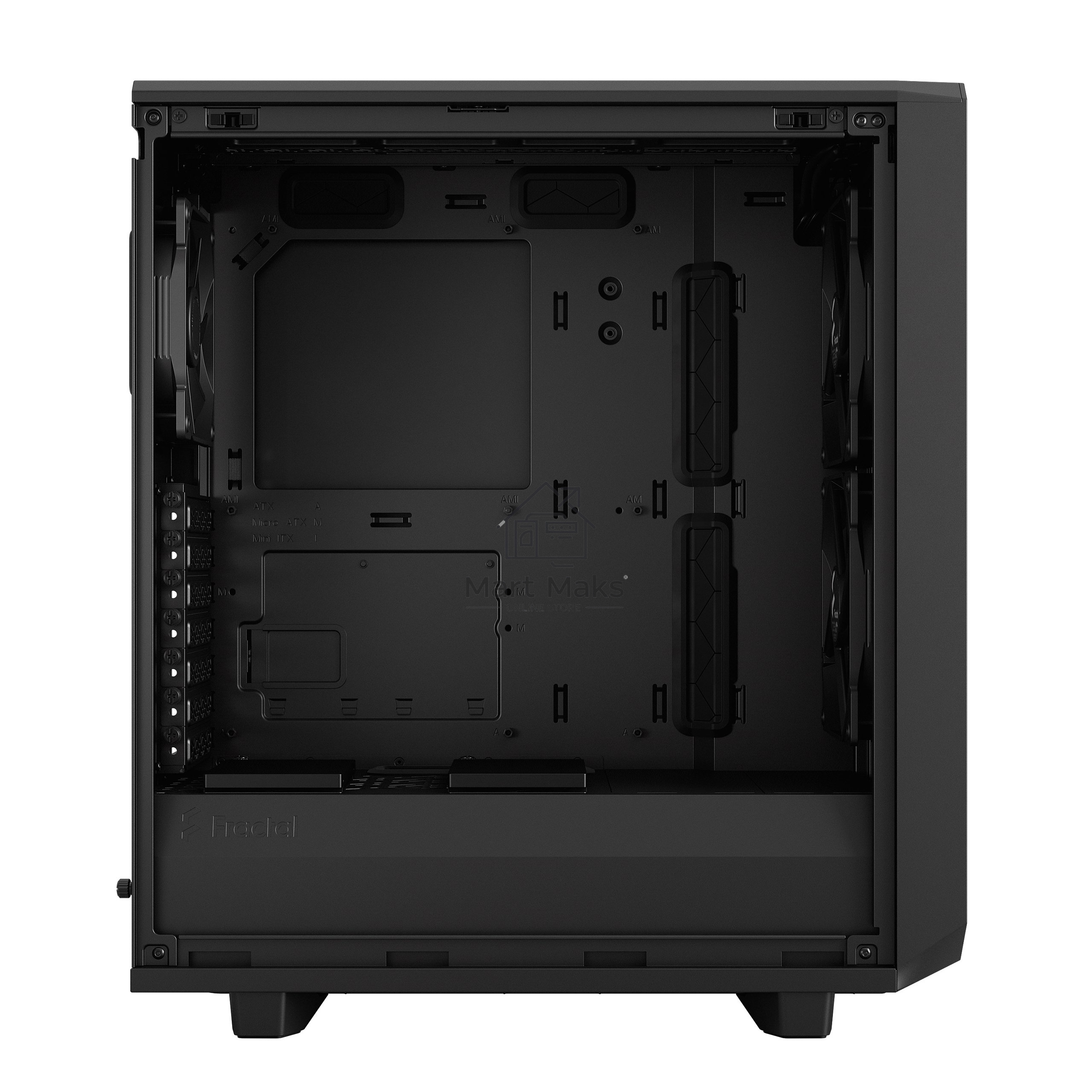 Компьютерный корпус Fractal Design MESHIFY 2 COMPACT BLACK - DARK TG / ATX, TG / 2x140mm & 1x120mm fans inc. / FD-C-MES2C-02