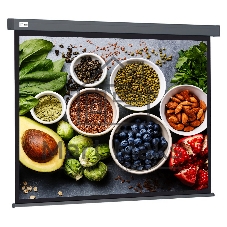 Экран Cactus 150x150 см Wallscreen CS-PSW-150X150-SG 1:1 настенно-потолочный рулонный серый