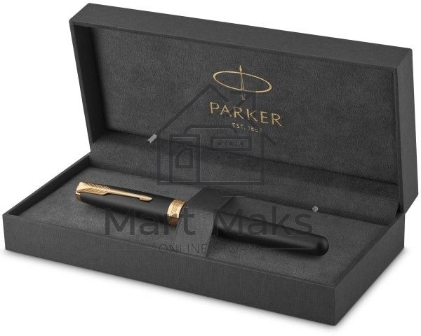 Ручка роллер Parker Sonnet Core T528 (CW1931518) Matte Black GT F черный подар.кор.