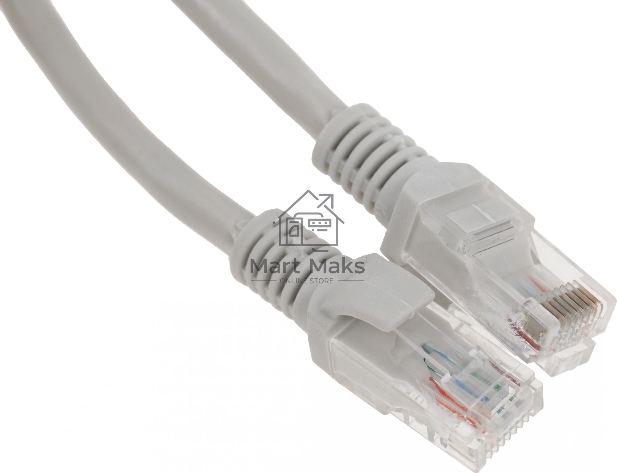 Патч-корд UTP Cablexpert PP6U-2M кат.6, 2м, литой, многожильный (серый)