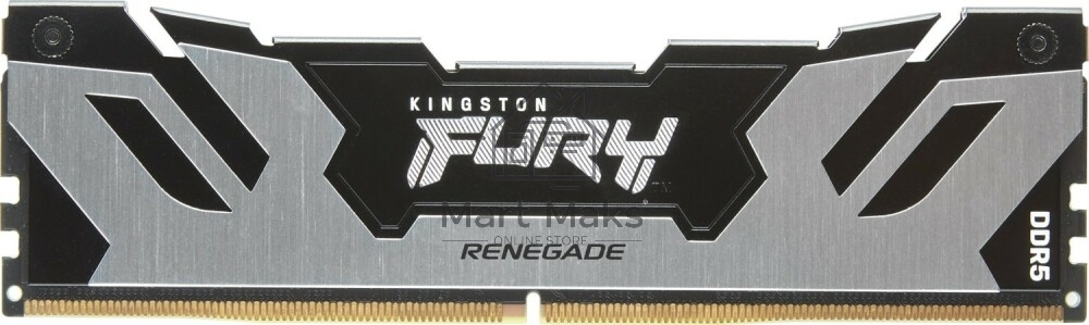 Оперативная память Kingston Fury Renegade, DDR5, 48GB (1x48GB), 6000MHz, CL32, DIMM, с радиатором, серебристый