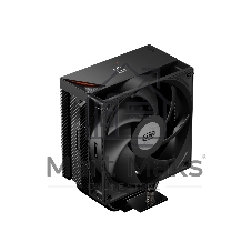 Кулер для процессора PCCooler RT400 Digital BK (230W, 4-pin PWM, LED temp., 152mm, Al/Cu, 4x6mm, 1x120мм, 73.32CFM, 34.9dBA, 2200RPM, S: 1851/1700/1200/115X, AM5/AM4, черный)