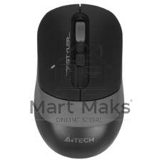 Мышь беспроводная A4Tech Fstyler FG10S черный/серый, 2000 dpi, радиоканал, USB, кнопки - 4