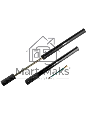 Насос ручной HPS-295-3 Stels пластиковый чёрный (41 см) Насос ручной велосипедный HPS-295-3, диаметр 30мм, длина 410 мм, с логотипом 