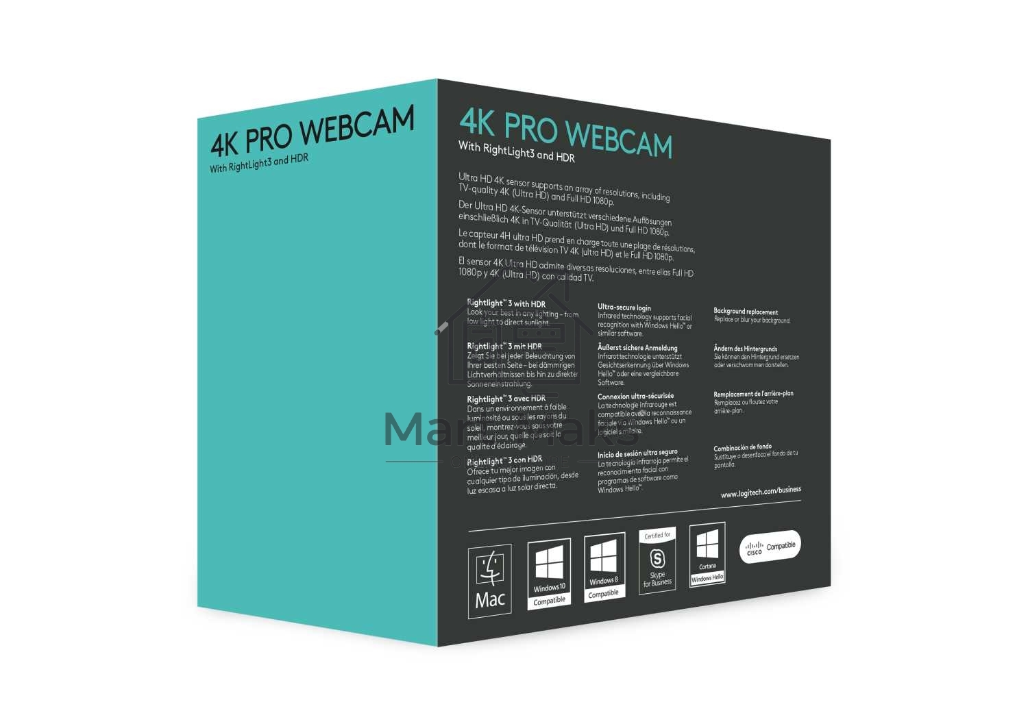 Цифровая камера Logitech Webcam BRIO