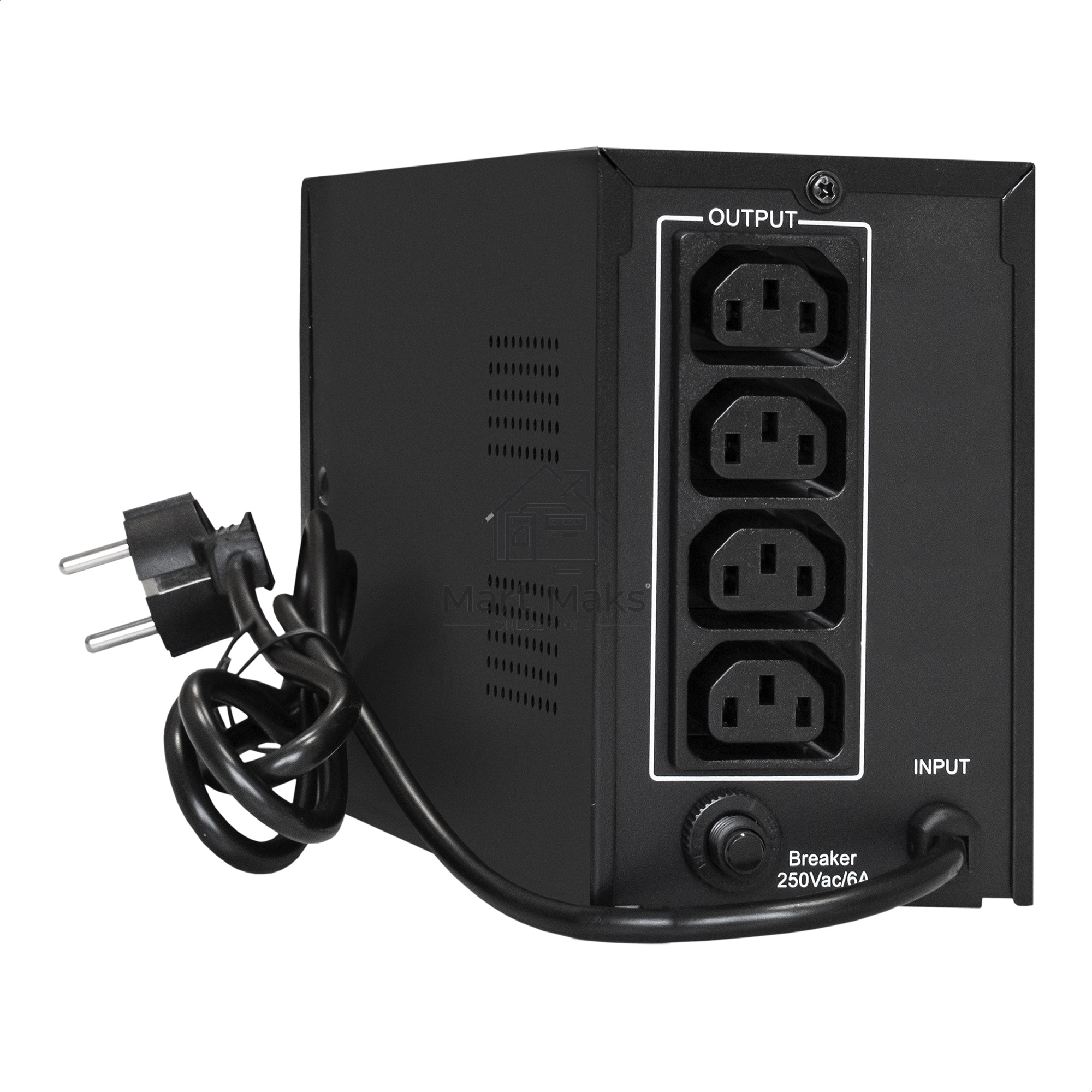 Источник бесперебойного питания ExeGate EX292775RUS Power Smart ULB-800.LCD.AVR.4C13 <800VA/480W, LCD, AVR, 4*C13, металлический корпус, Black>