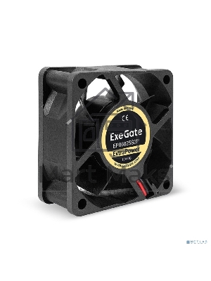 Вентилятор для корпуса ExeGate ExtraPower EP06025S2P черный, 60 мм, 4500 об/мин, 31 дБ, 2 pin