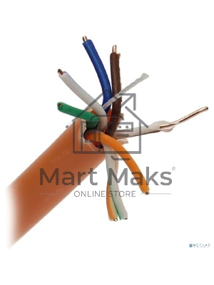 Кабель ExeGate UTP 4 пары кат.5e медь, 24AWG, LSZH, бухта 305м, оранжевый