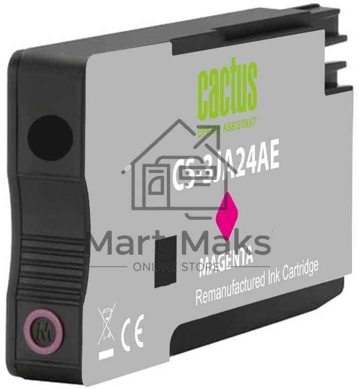 Картридж струйный Cactus CS-3JA24AE 963 пурпурный пигментный (11 мл) для HP OfficeJet 9010/9012/9013/9014/9015/9016/9019/9020/9025