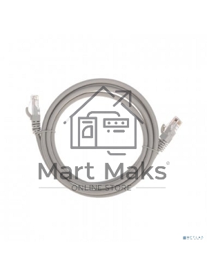 Патч-корд U/UTP Rexant cat.6, RJ45-RJ45, неэкранированный, 26AWG, LSZH, серый, 2 м