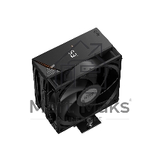 Кулер для процессора PCCooler RT400 Digital BK (230W, 4-pin PWM, LED temp., 152mm, Al/Cu, 4x6mm, 1x120мм, 73.32CFM, 34.9dBA, 2200RPM, S: 1851/1700/1200/115X, AM5/AM4, черный)
