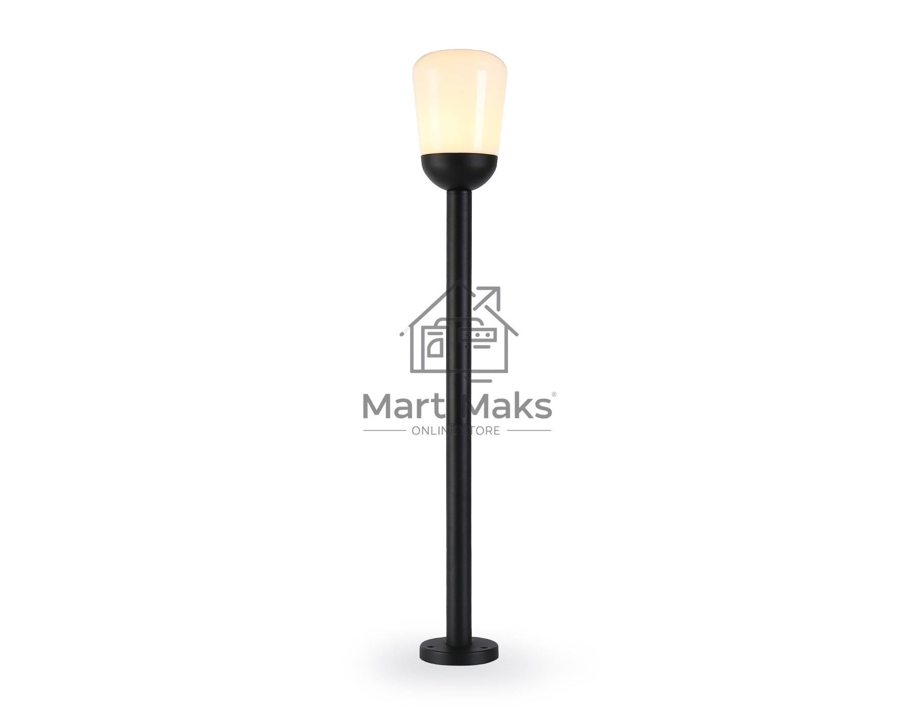 Светильник Ambrella light ST2095 BK/FR черный/белый матовый IP54 E27 max 40W D150*950