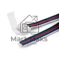 Коннектор для лент 5050+5050 24V 60Led 14,4W IP20 RGBW, 5050 24V 60Led 14,4W IP20 RGBW гибкий односторонний (10pkt)