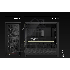Корпус Corsair Frame 5000D RS Black, Midi-Tower, чёрный, 4 x 140 мм