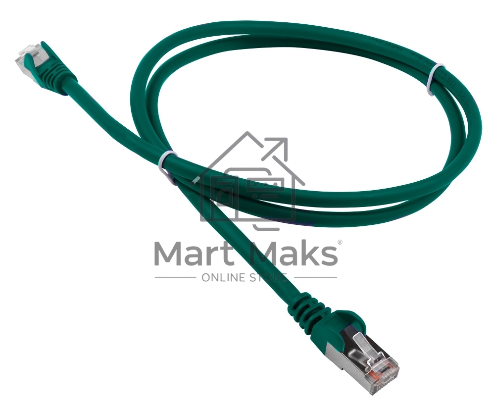 Патч-корд Lanmaster LAN-PC45/S5E-15-GN FTP RJ-45 вил.-вилка RJ-45 кат.5E 15м зеленый LSZH