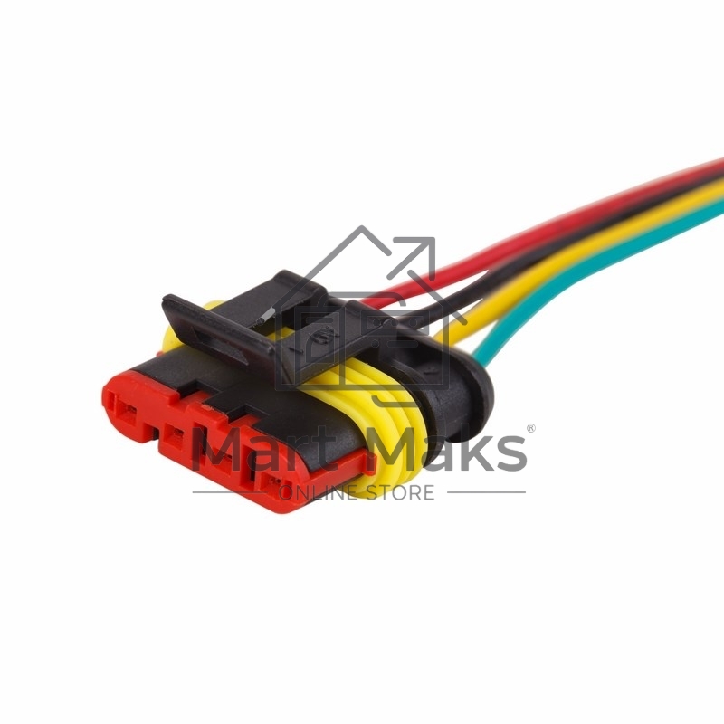 Автомобильный разъем гнездо с проводом 20 см(3-контактный) DJ7031-1.5-21