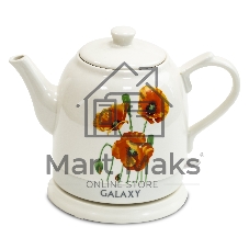 Чайник электрический Galaxy Line GL 0506, белый, керамика