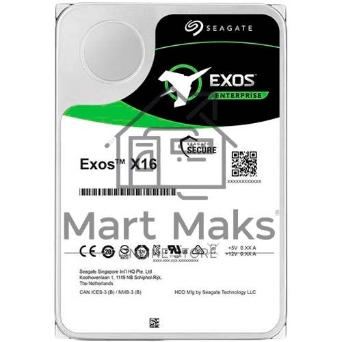 Жесткий диск SEAGATE SATA 14TB 7200RPM 6GB/S 256MB ST14000NM001G