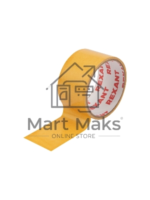 Двухсторонний скотч Rexant, полипропиленовая основа, 48 мм, ролик 5 м