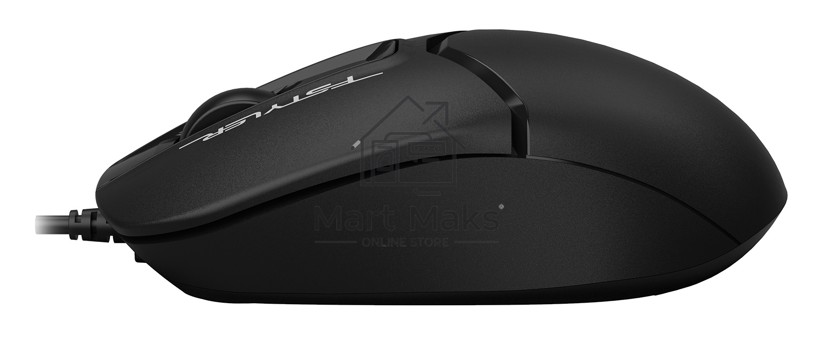 Мышь проводная A4Tech Fstyler FM12S черный, 1200 dpi, USB, кнопки - 3