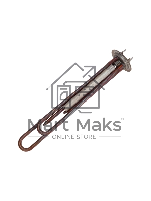 Нагревательный элемент для бойлера, ТЭН, RF64-2000 Вт (700 Вт + 1300 Вт), с анодом М4, 64 мм