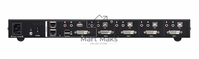 Переключатель KVM 4 портовый ATEN 4-Port USB DVI Multi-View KVMP Switch