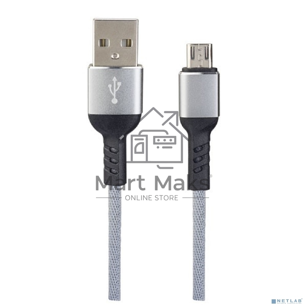 Кабель PERFEO USB2.0 A вилка - Micro USB вилка, серый, длина 1 м., бокс (U4806)