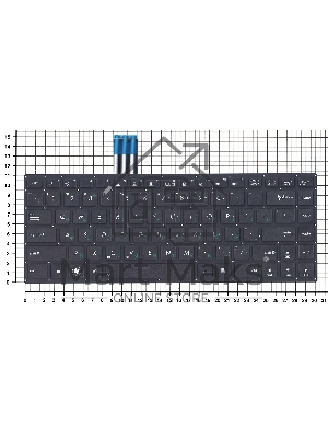 Клавиатура для ноутбука Asus K46 K46C черная
