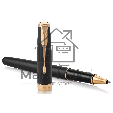 Ручка роллер Parker Sonnet Core T528 (CW1931518) Matte Black GT, F, черные чернила, подарочная коробка
