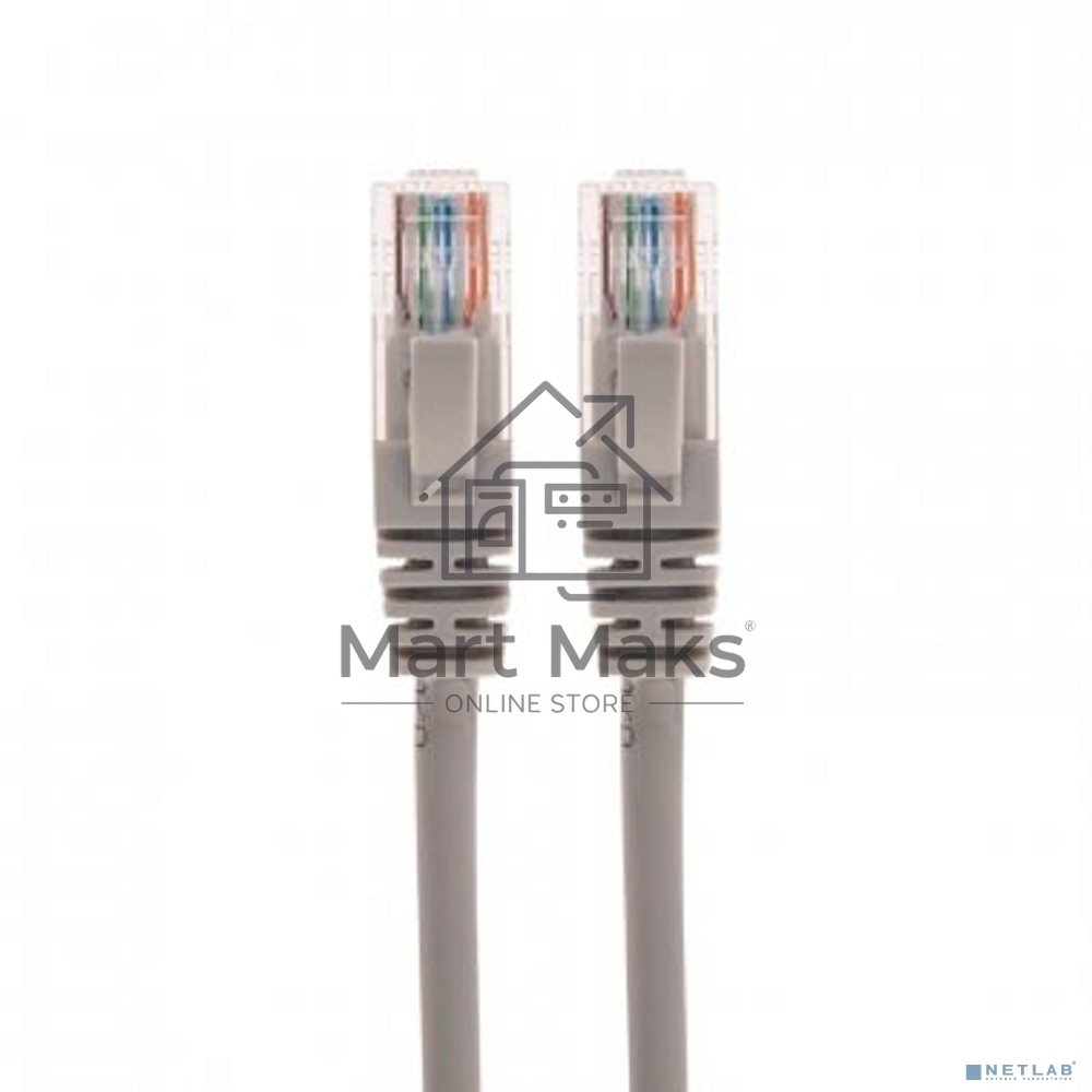 Патч-корд U/UTP Rexant категория 6, RJ45-RJ45, неэкранированный, 26AWG, LSZH, серый, 2 м