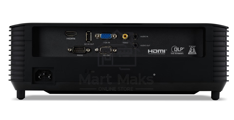 Проектор Acer X1228H, DLP 3D, XGA, 4500Lm, 20000/1, HDMI, 2.7kg, Euro Power EMEA