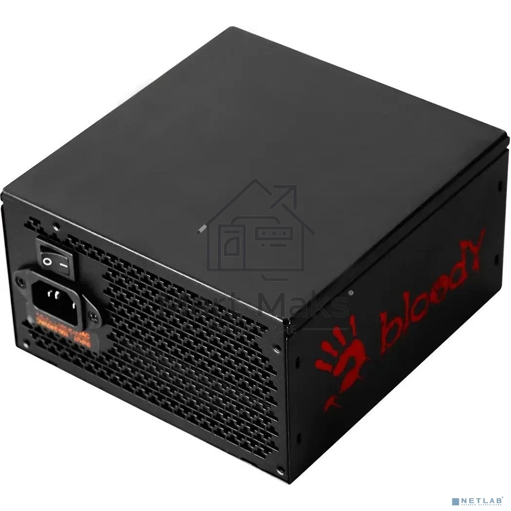 Блок питания Bloody BD-PS1250P, 1250 Вт, 80 PLUS Platinum, 140мм, модульный, черный