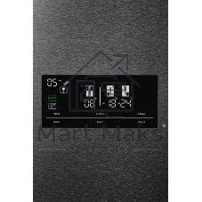 Холодильник Kuppersberg NMFV 18591 DX темный металл трехкамерный 390/170л морозилка снизу, No Frost, Side by Side