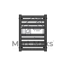 Полотенцесушитель дизайнерский электрический BAU Elite Elegant Black 60х45, подключение справа, черн
