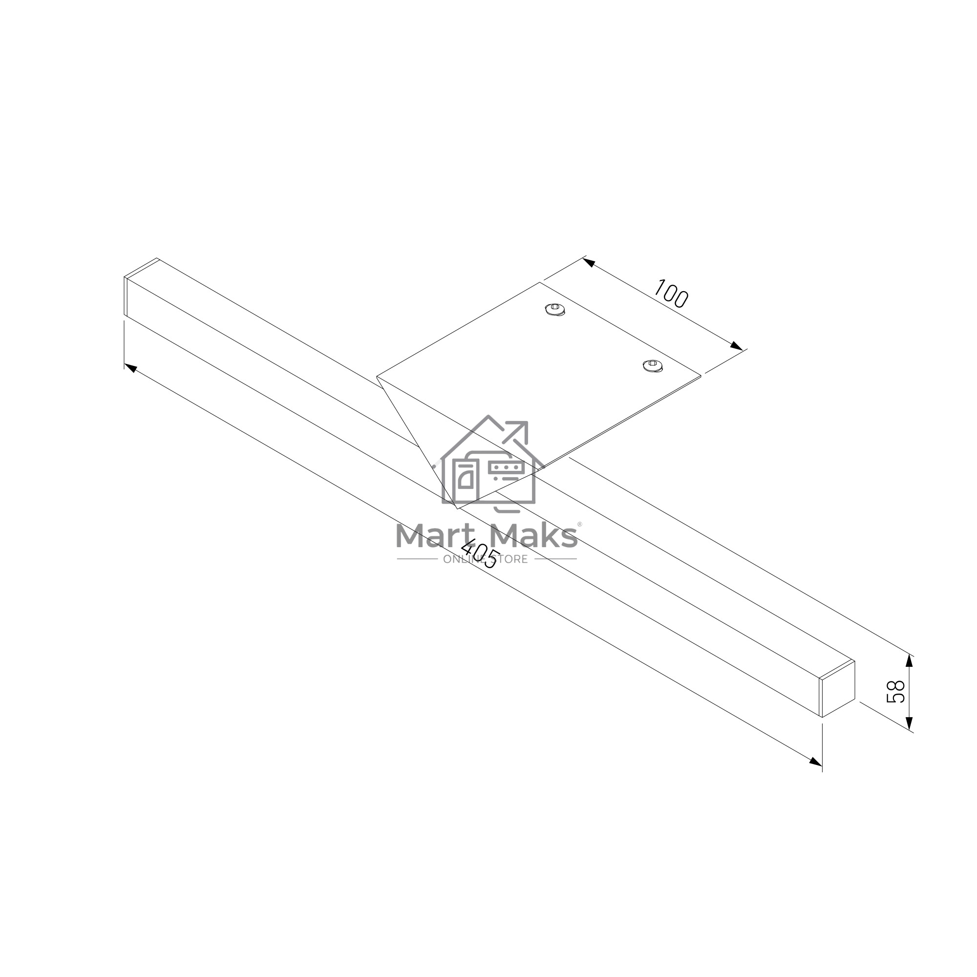 40115/LED / Светильник настенный светодиодный Delta LED белый
