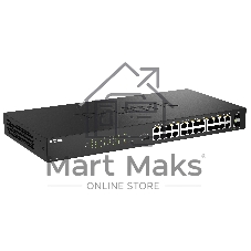 Коммутатор D-Link DGS-1026P/A1A, 24×1 Гбит/с + 2×1 Гбит/с SFP, неуправляемый