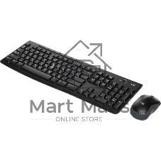 Комплект клавиатура+мышь Logitech MK270 беспроводной, USB, 1000 DPI, чёрный (неоригинальная гравировка)