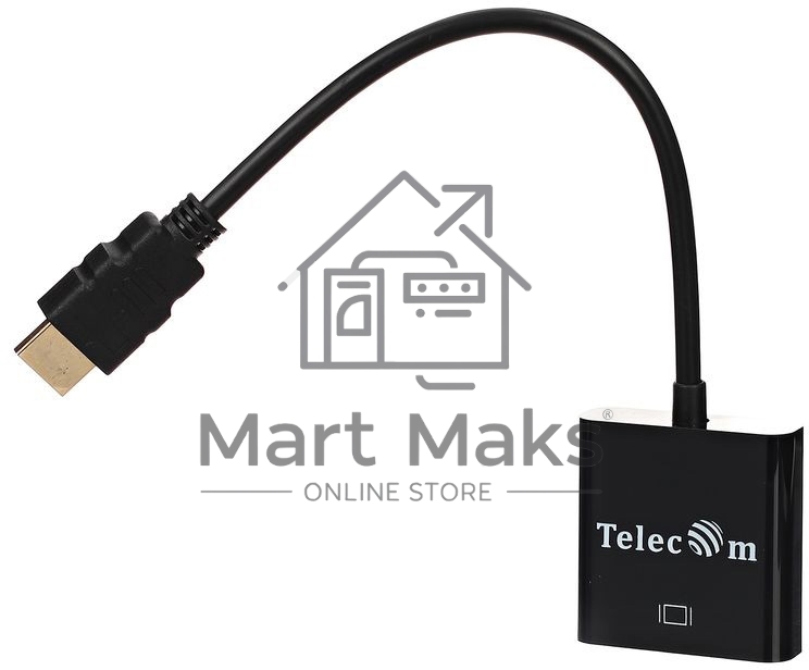 Переходник Telecom Кабель-переходник (TA558) HDMI(M) -> VGA(F) 6937510859436 /6926123463055 