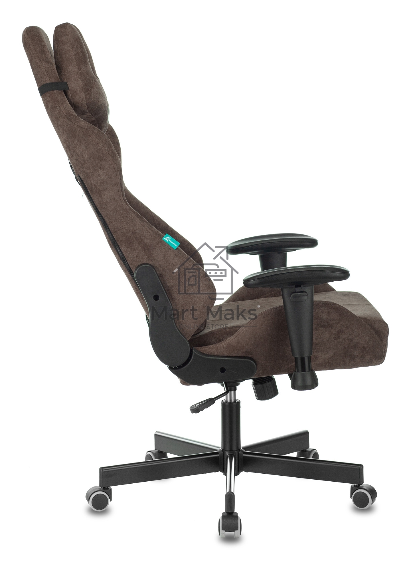 Кресло игровое Бюрократ VIKING KNIGHT LT10 FABRIC коричневый крестовина металл/пластик