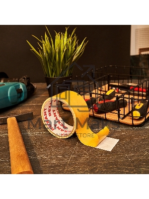 Двухсторонний скотч Rexant, полипропиленовая основа, 48 мм, ролик 5 м