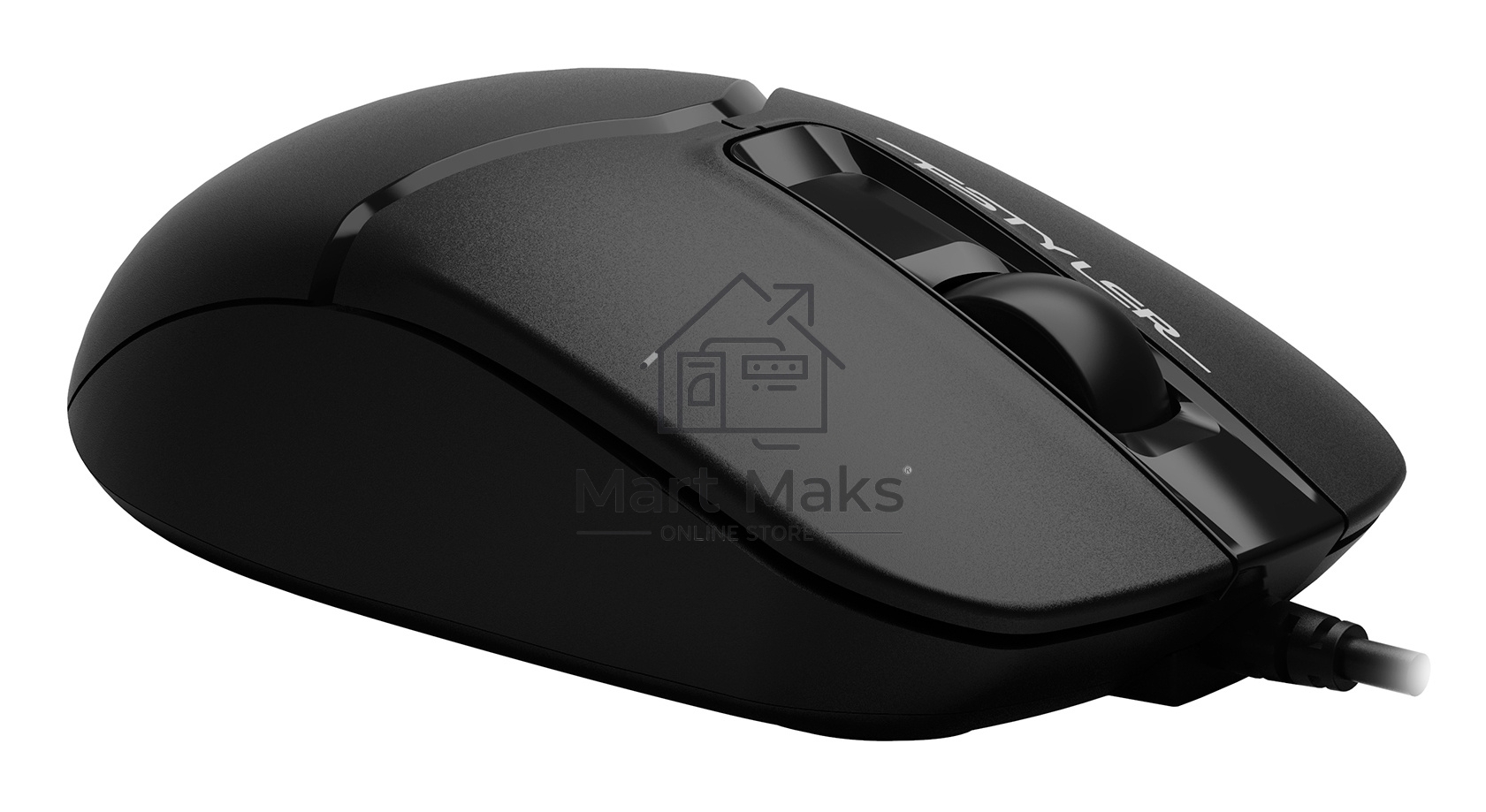Мышь проводная A4Tech Fstyler FM12S черный, 1200 dpi, USB, кнопки - 3