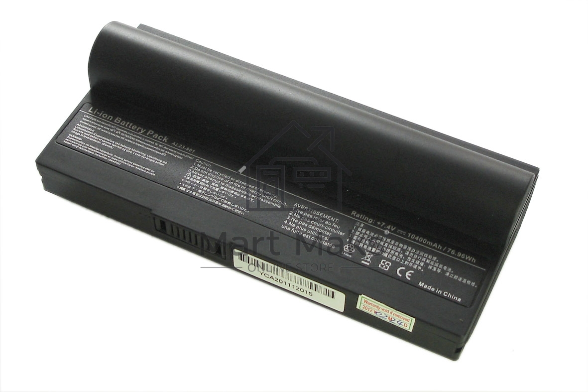 Аккумуляторная батарея для ноутбука Asus Eee PC 901, 904, 1000H 10400mAh OEM черный