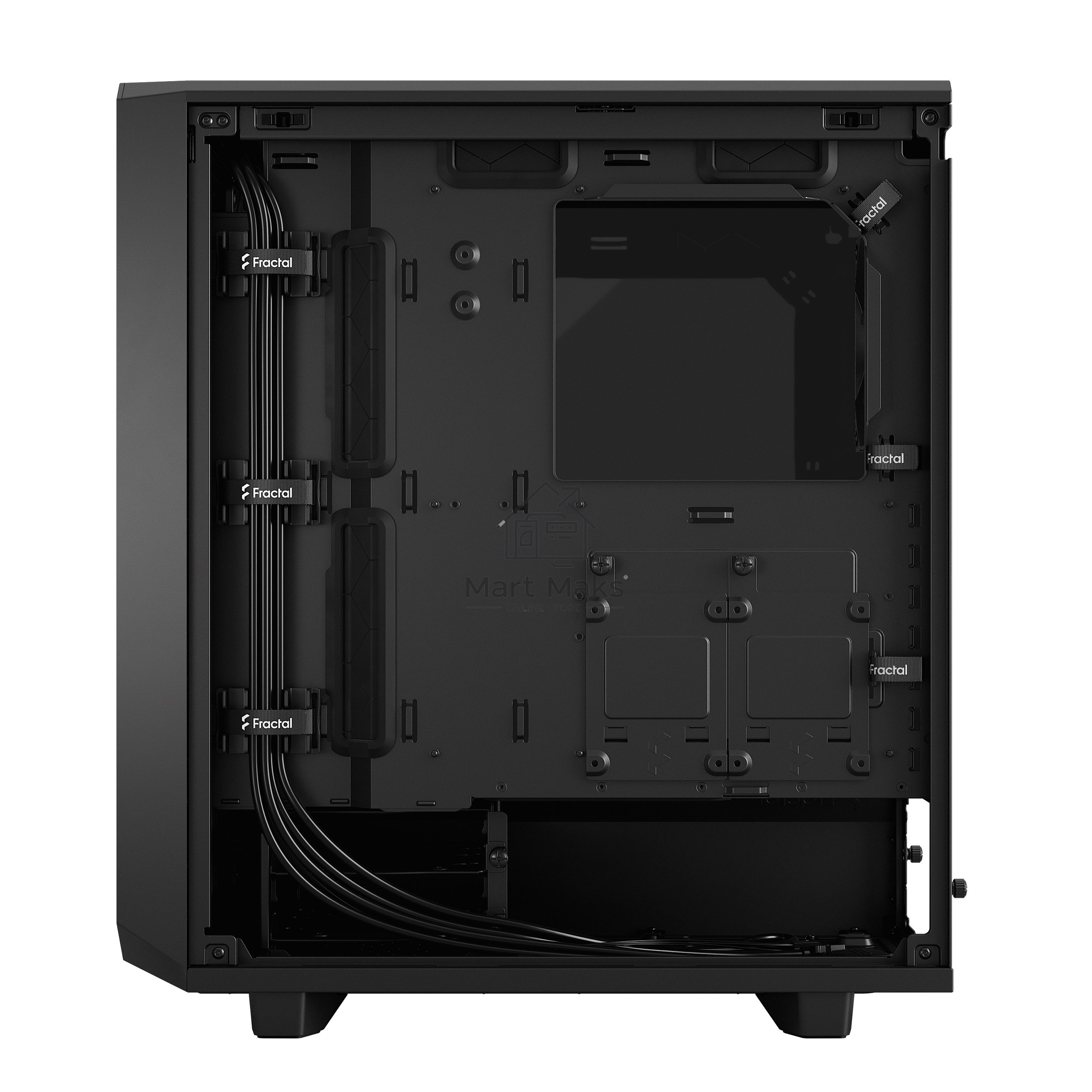 Компьютерный корпус Fractal Design MESHIFY 2 COMPACT BLACK - DARK TG / ATX, TG / 2x140mm & 1x120mm fans inc. / FD-C-MES2C-02