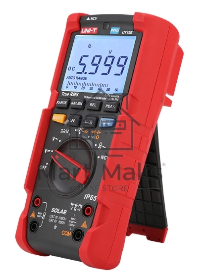 Профессиональный мультиметр UNI-T UT196 1700V Напряжение постоянного/переменного тока (1700 В/1500 В); Сопротивление (60 МОм); Емкость (60 мФ);