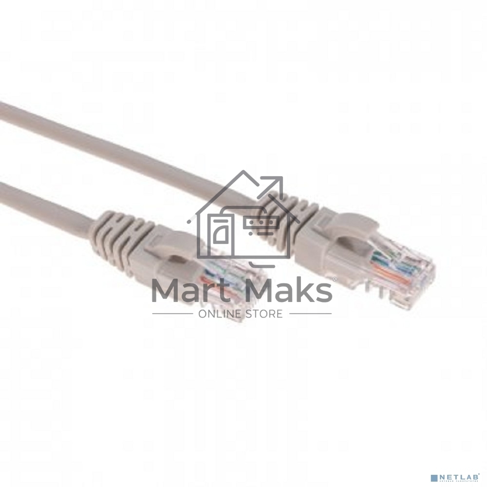 Патч-корд U/UTP Rexant категория 6, RJ45-RJ45, неэкранированный, 26AWG, LSZH, серый, 2 м
