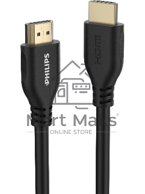 Кабель аудио-видео Philips 4K 30 Гц Full HD HDMI (m)/HDMI (m) 1.5м. позолоч.конт. черный